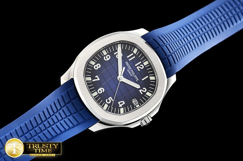 파텍필립 Aquanaut Ref.5167 SS/RU Blue/Num PF Asia 2824 Mod -PP0281C