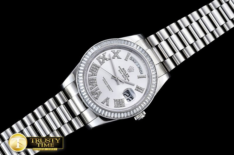 롤렉스 DayDate 41mm SS/SS Pres Silver Wht Roman Asia 3255 -R2DD0194C