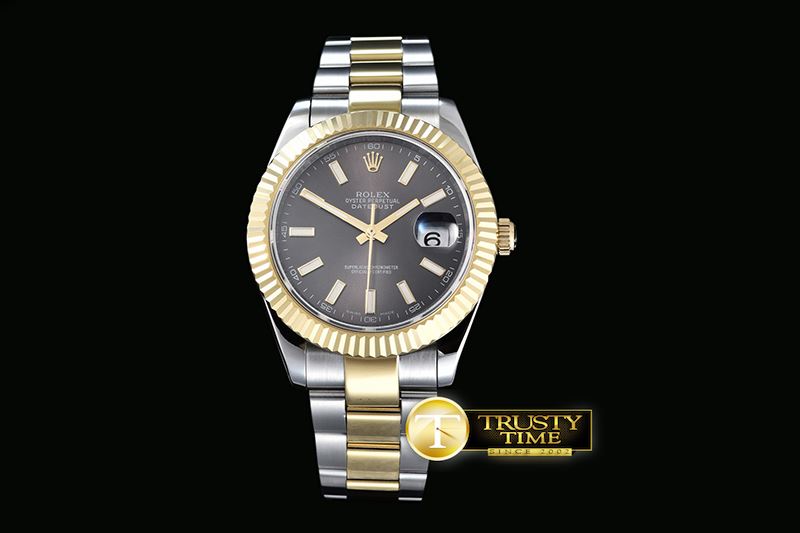 롤렉스 SS/YG Oyster Grey Stk Asian 2813 -R2DJ0195D