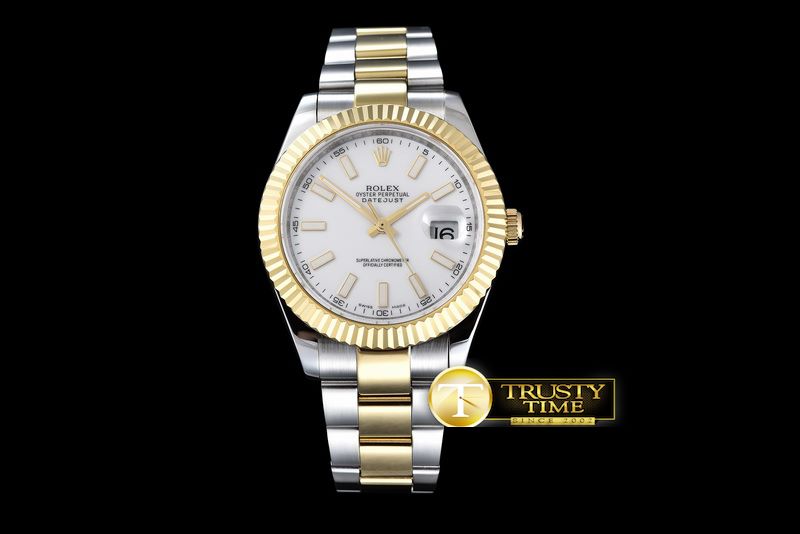 롤렉스 SS/YG Oyster PWhite Stk Asian 2813 -R2DJ0195F