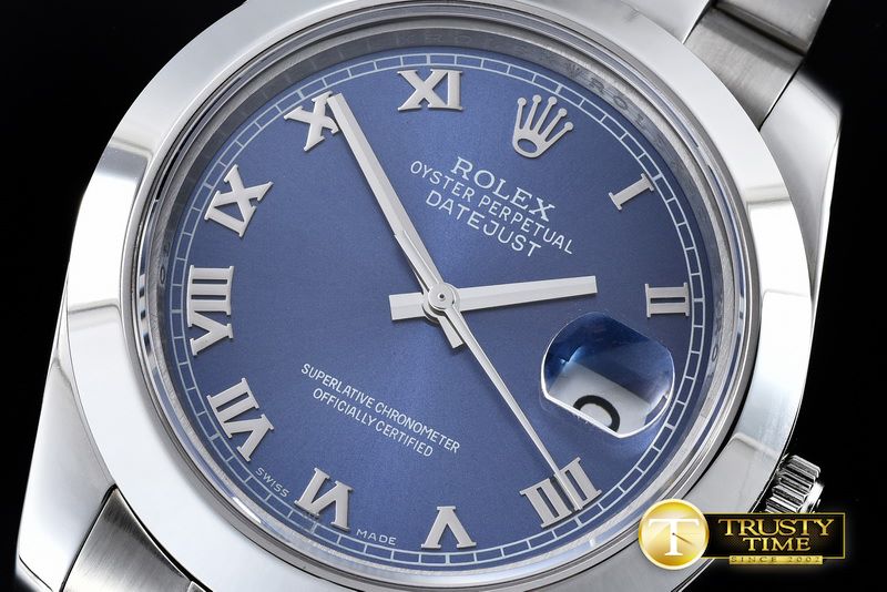 롤렉스 DJ2 41mm SS/SS Blue Roman Oys Swiss Eta 2836/3135 -R2DJ0197