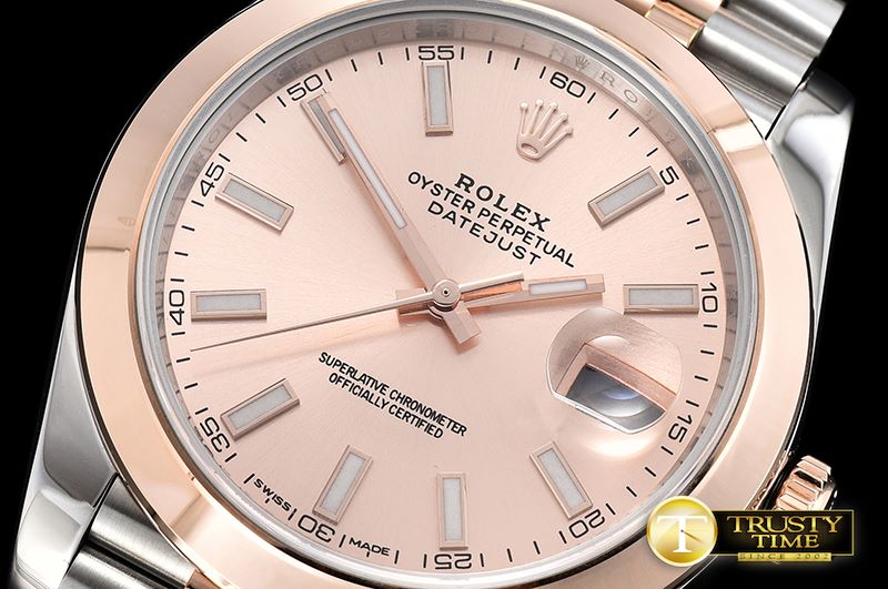 롤렉스 DJ2 41mm 18K Wrapped RG/SS Rose Noob A3235 Mod -R2DJ0200H