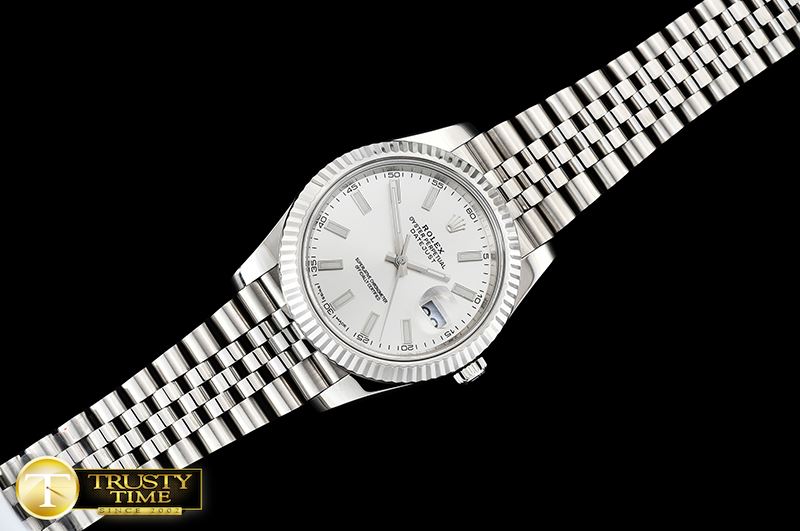 롤렉스 DJ2 41mm Jub Flt SS/SS Silver Wht/Stick Noob A3235 -R2DJ0227I