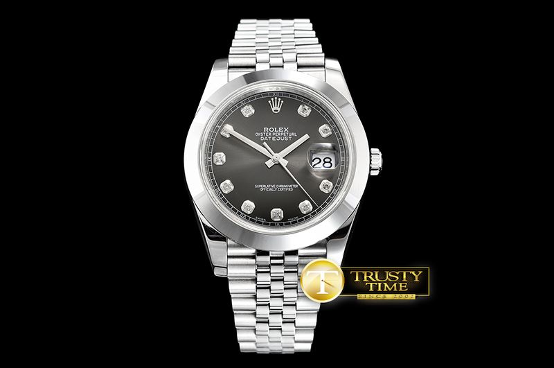 롤렉스 DJ2 41mm Jub Smt SS/SS Grey Diam Noob A3235 -R2DJ0228A