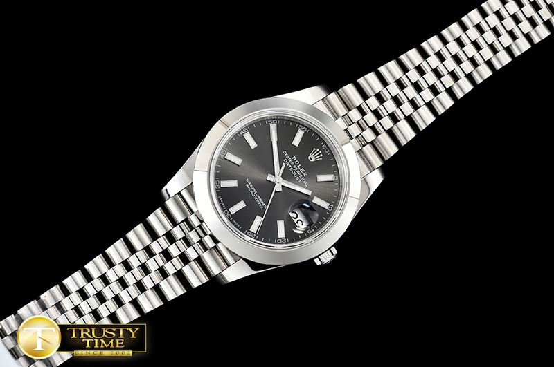 롤렉스 DJ2 41mm Jub Smt SS/SS Grey Stick Noob A3235 -R2DJ0228G