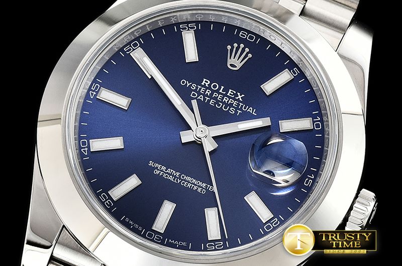 롤렉스 DJ2 41mm Jub Smt SS/SS Blue Stick Noob A3235 -R2DJ0228J
