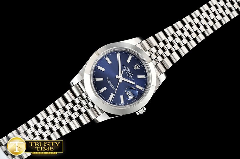 롤렉스 DJ2 41mm Jub Smt SS/SS Blue Stick Noob A3235 -R2DJ0228J