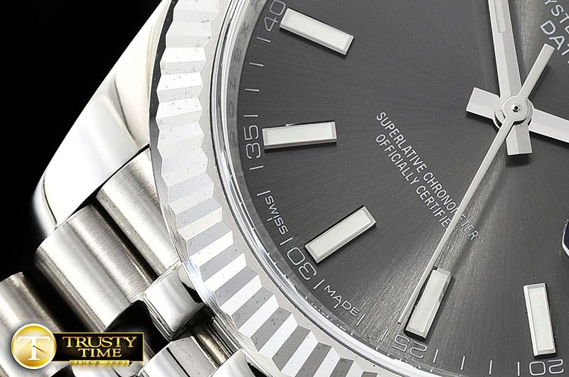롤렉스 Datejust 2 41mm Jub Flt SS/SS Grey Sticks Asia 3235 -R2DJ0230A