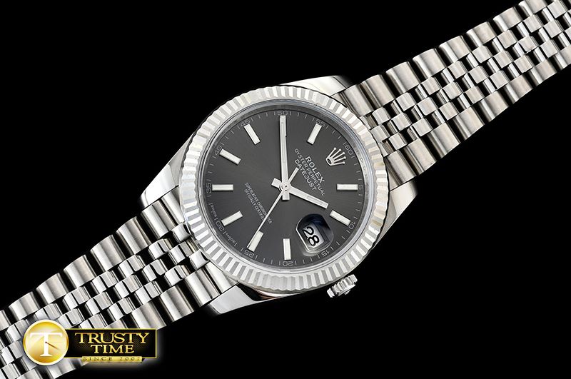 롤렉스 Datejust 2 41mm Jub Flt SS/SS Grey Sticks Asia 3235 -R2DJ0230A