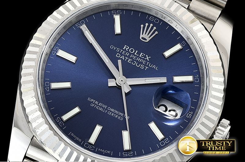 롤렉스 Datejust 2 41mm Jub Flt SS/SS Blue Sticks Asia 3235 -R2DJ0230B