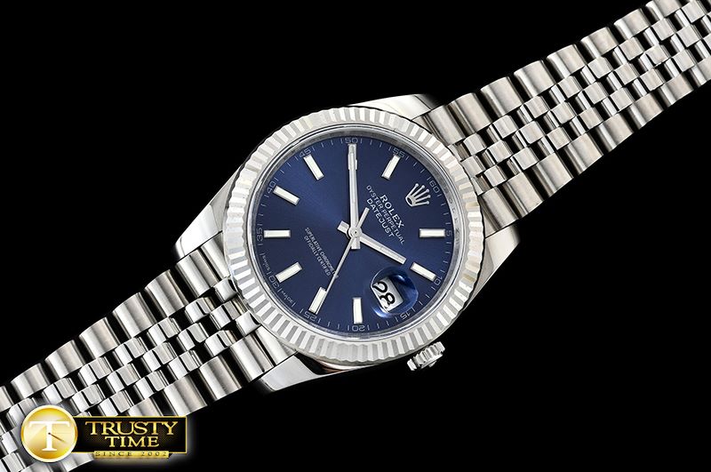 롤렉스 Datejust 2 41mm Jub Flt SS/SS Blue Sticks Asia 3235 -R2DJ0230B