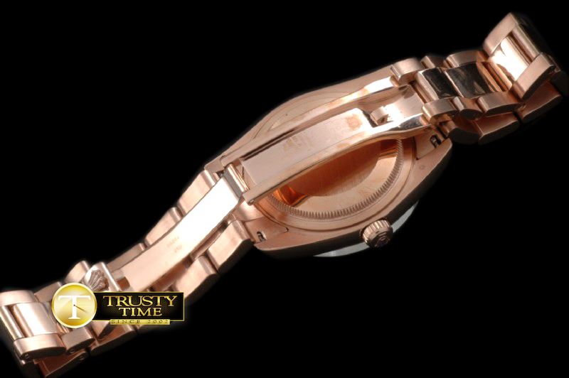 롤렉스 2014 RGold/Oyster MGold Wavy Grid Asian Clone 2836 -RDD0187B