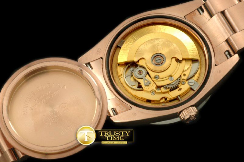 롤렉스 2014 RGold/Oyster MGold Wavy Grid Asian Clone 2836 -RDD0187B