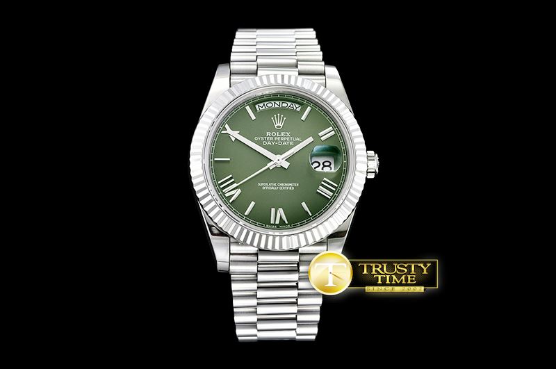 롤렉스 DayDate 228206 SS/SS Green Roman BP A3255 Mod -RDD0204A