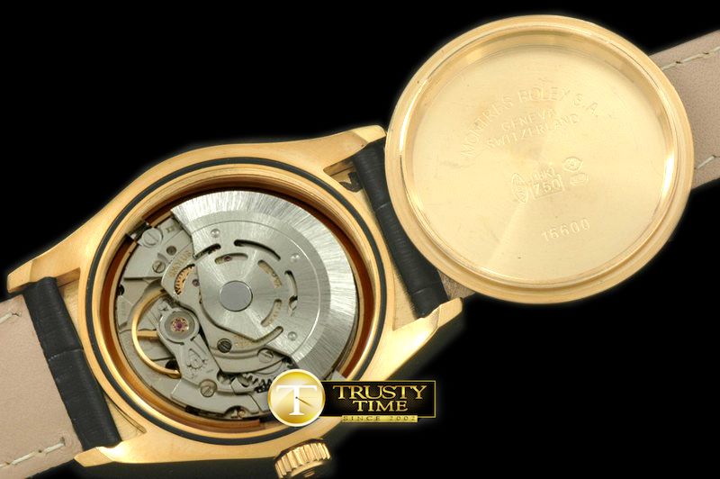 롤렉스 Royal Black Fluted YG/LE Swiss Eta 28362 -RDJ0197