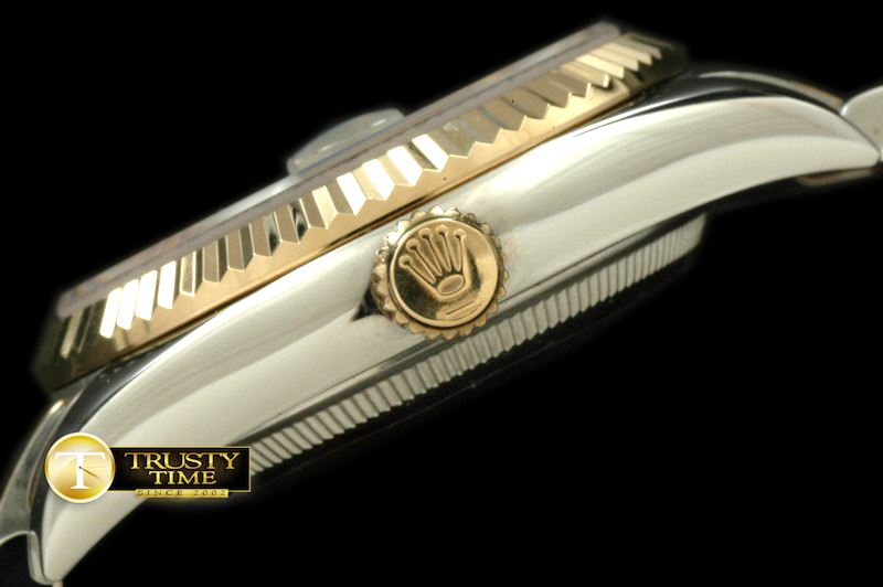 롤렉스 SS/YG TT Champagne Asian 2813Real Diamonds -RDJ0204A
