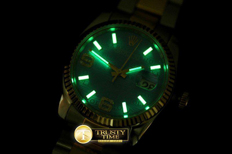 롤렉스 SS/YG TT Blue Asian Eta 2836/3135Real Diamond -RDJ0205B