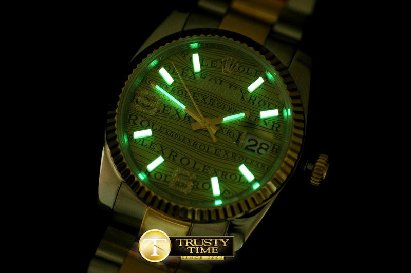 롤렉스 SS/YG TT Khaki Asian Eta 2836/3135Real Diamond -RDJ0206B