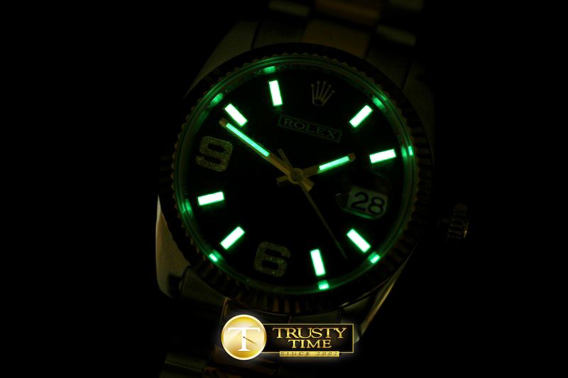 롤렉스 SS/YG TT Black Asian Eta 2836/3135Real Diamond -RDJ0208B