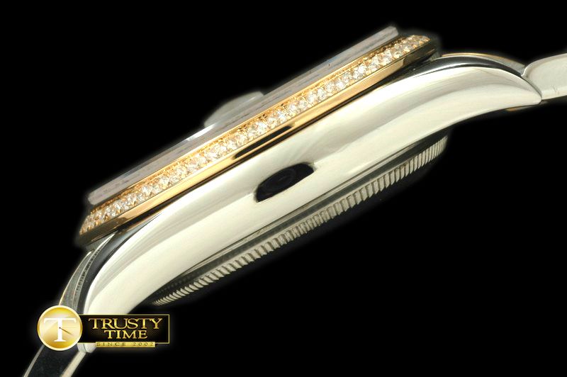 롤렉스 SS/YG TT Blue Asian 2813Real Diamonds -RDJ0212A