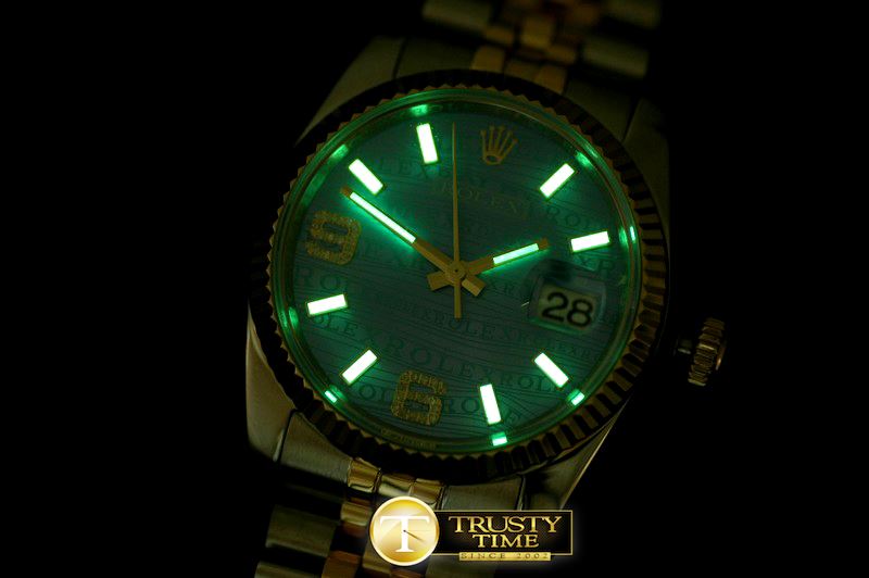 롤렉스 SS/YG TT Blue Swiss Eta 2836/3135Real Diamond -RDJ0215B
