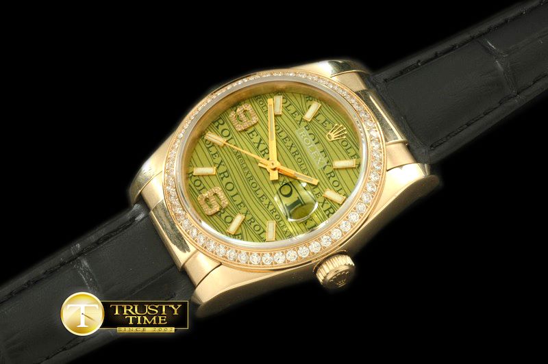 롤렉스 YG/LE Khaki Asian 2813 28800Real Diamond -RDJ0233C