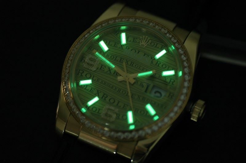 롤렉스 YG/LE Khaki Asian 2813 28800Real Diamond -RDJ0233C