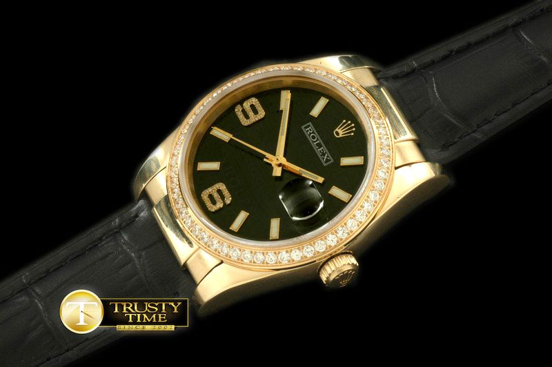 롤렉스 YG/LE Black Swiss Eta 2836/3135Real Diamond -RDJ0234A