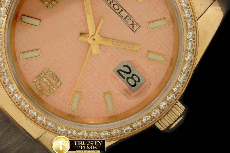 롤렉스 YG/LE Salmon Asian 2836/3135Real Diamond -RDJ0238B