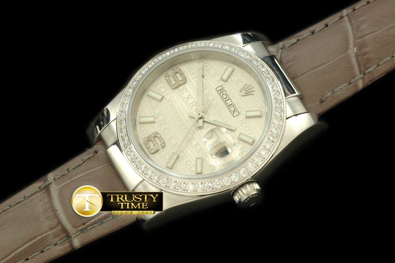 롤렉스 SS/LE Champagne Swiss Eta 2836/3135Real Diamond -RDJ0248A