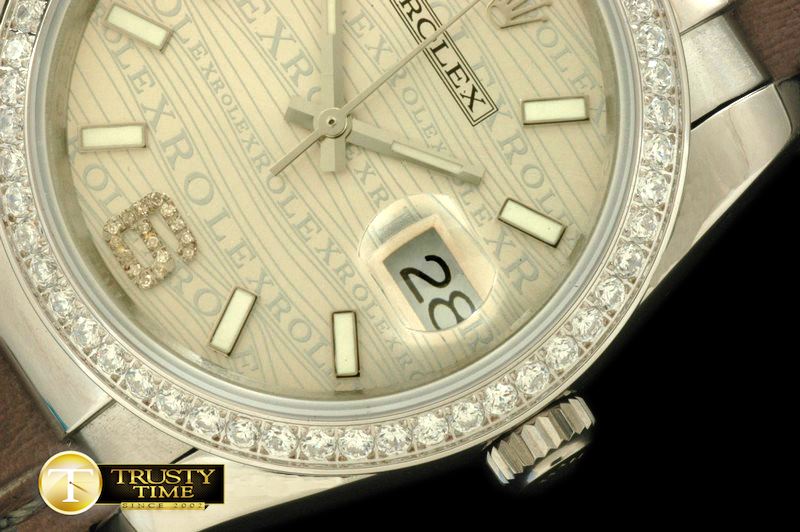 롤렉스 SS/LE Champagne Swiss Eta 2836/3135Real Diamond -RDJ0248A