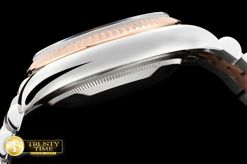 롤렉스 DateJust Jub Flt RG/SS Dark Grey Diam BP A3135 Mod -RDJ0266A