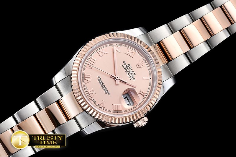 롤렉스 DJ 36mm Oyst Flt RG/SS (Wrap) Rose Gold BP A3135 Mod -RDJ0269A
