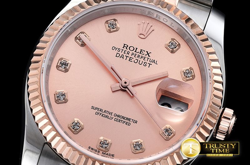 롤렉스 DJ 36mm Jub Flt RG/SS (Wrap) Rose Gold D BP A3135 Mod -RDJ0269B