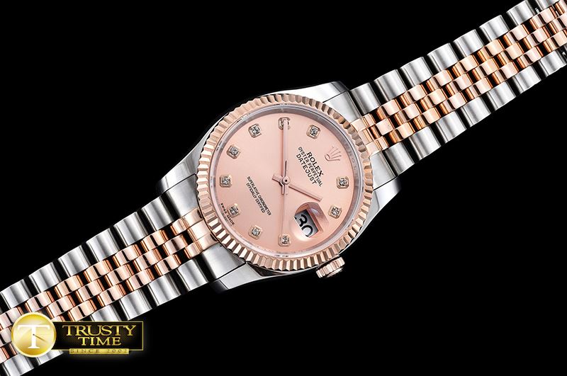 롤렉스 DJ 36mm Jub Flt RG/SS (Wrap) Rose Gold D BP A3135 Mod -RDJ0269B