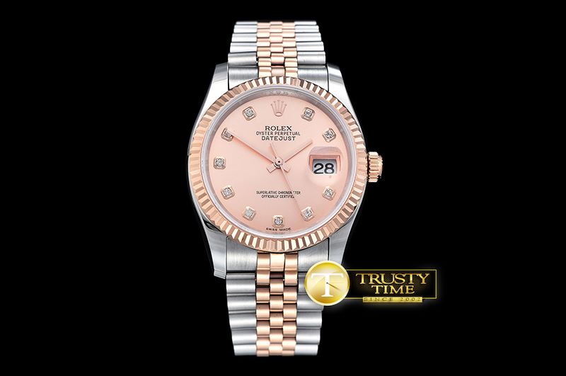 롤렉스 DJ 36mm Jub Flt RG/SS Rose Gold D BP A3135 Mod -RDJ0271A