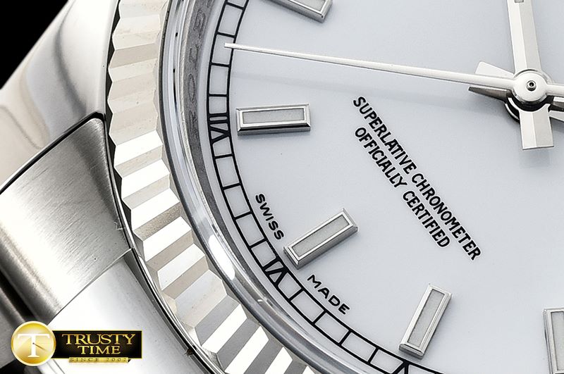 롤렉스 DJ 36mm Oyst Flt SS/SS Pearl White ARF A3135 Mod -RDJ0301B