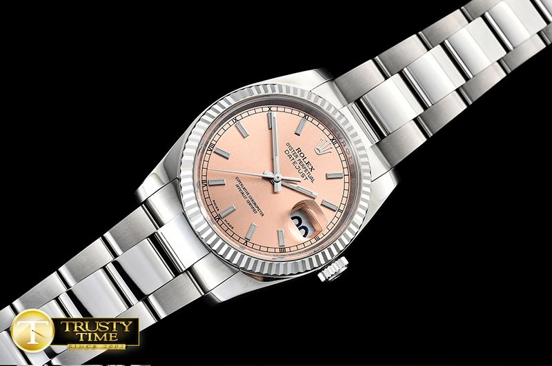 롤렉스 DJ 36mm Oyst Flt SS/SS Rose Stick ARF A3135 Mod -RDJ0301C