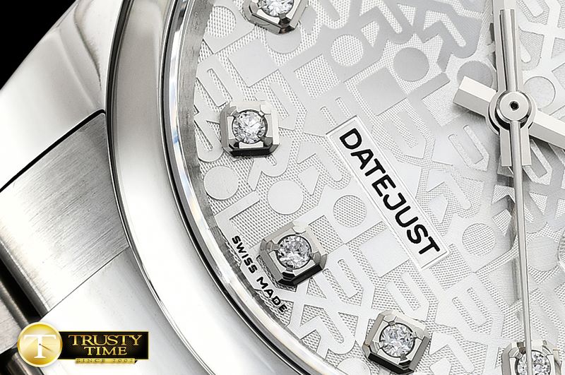 롤렉스 DJ 36mm Oyst Dome 904L SS/SS Silver Diam DJF A3135 -RDJ0304B