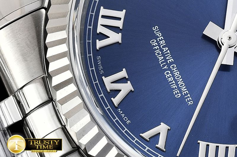 롤렉스 DJ 36mm Jub Fluted SS/SS Blue Roman ARF A3135 -RDJ0305A