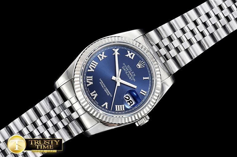 롤렉스 DJ 36mm Jub Fluted SS/SS Blue Roman ARF A3135 -RDJ0305A