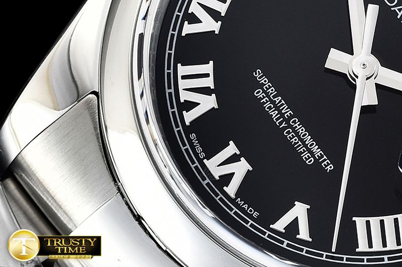 롤렉스 DJ 36mm Oyst Dome SS/SS Black Roman ARF A3135 -RDJ0305B