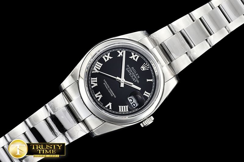롤렉스 DJ 36mm Oyst Dome SS/SS Black Roman ARF A3135 -RDJ0305B