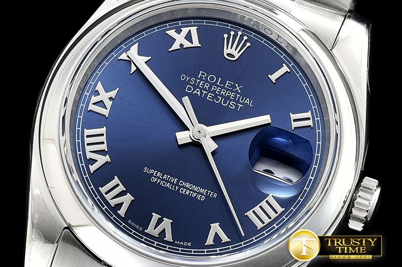 롤렉스 DJ 36mm Oyst Dome SS/SS Blue Roman ARF A3135 -RDJ0305C
