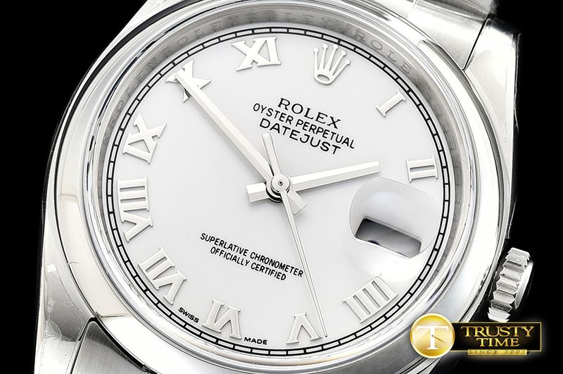 롤렉스 DJ 36mm Oyst Dome SS/SS Wht Roman ARF A3135 -RDJ0307A