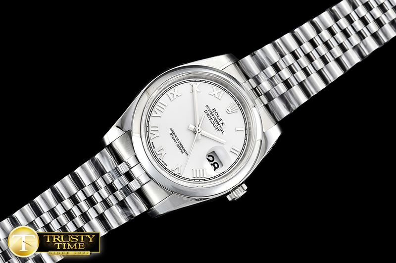 롤렉스 DJ 36mm Jub Dome SS/SS Wht Roman ARF A3135 -RDJ0307C