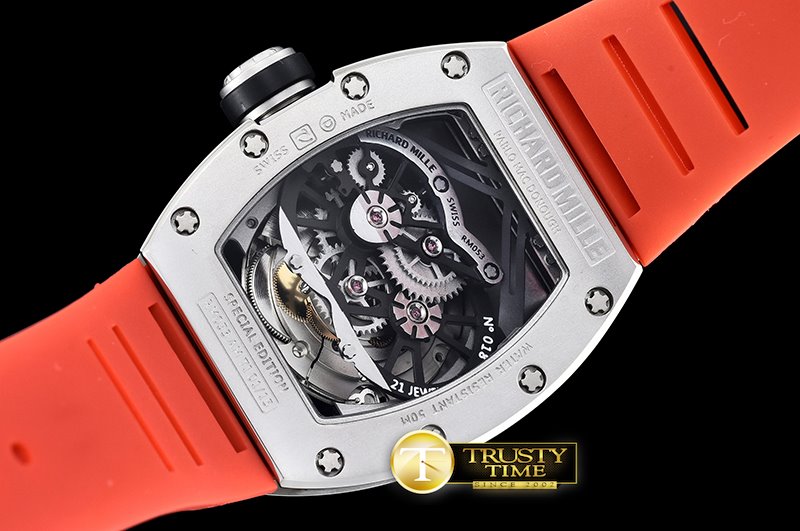 리차드밀 RM053 Pablo MacDonogh Tourbillon SS/RU Red A2824 -RM0103F