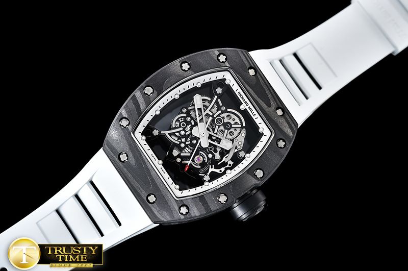 리차드밀 RM055 Bubba Watson FC/TI/RU Skeleton Wht MY8215 Mod -RM0149A