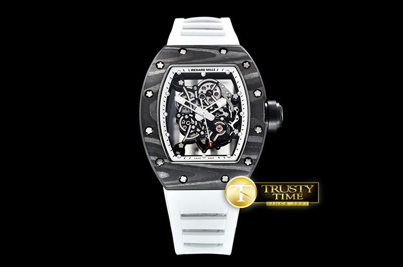 리차드밀 RM055 Bubba Watson FC/TI/RU Skeleton Wht MY8215 Mod -RM0149A