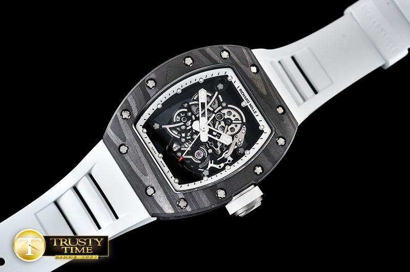 리차드밀 RM055 Bubba Watson FC/TI/RU Skeleton Wht MY8215 Mod -RM0149B